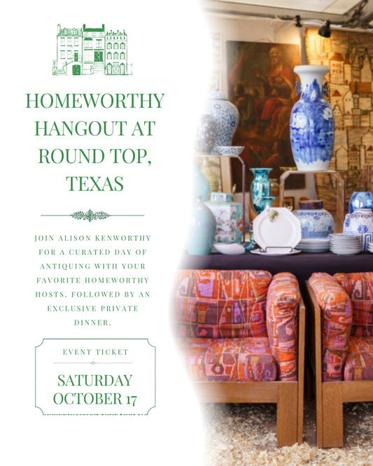 Homeworthy x Round Top — Saturday, October 17th
